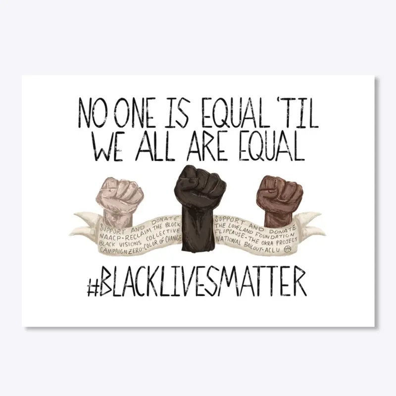 No One is Equal ‘Til We All Are Equal